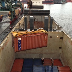 Loading Containers at Murmansk, Russia